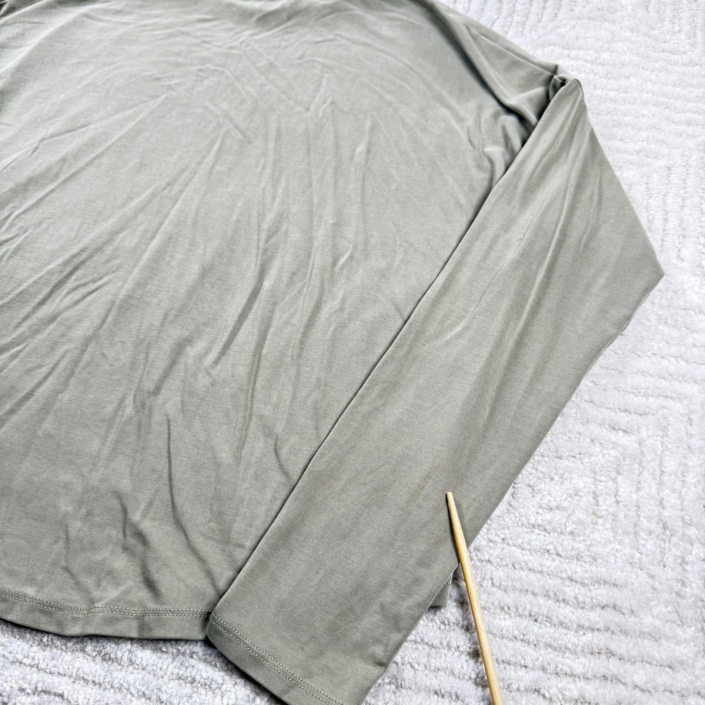 Madewell Shirt Womens S Mock Neck Long Sleeve Minimalist Old Money Layer Casule - Picture 5 of 10